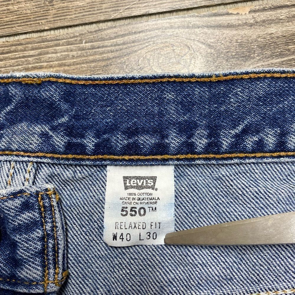 SOLD Vintage LEVI'S 550 Jeans Relaxed Fit 550-0216 Men's W 40 L 30 - Picture 8 of 11